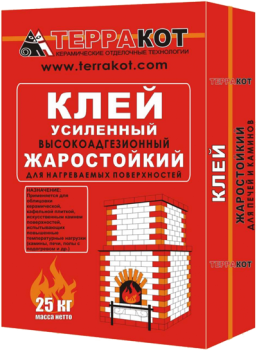 Клей Терракот жаростойкий усиленный 10 кг